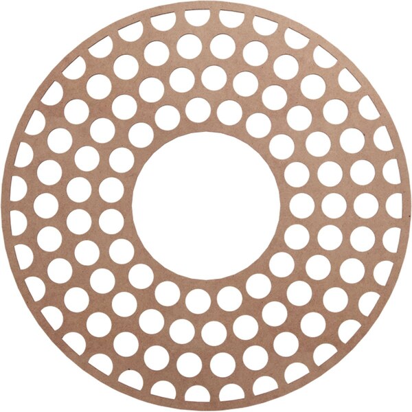 Ekena Millwork Fink Wood Fretwork Pierced Ceiling Medallion, Wood (Paint Grade), 28"OD x 10 1/8"ID x 3/8"T CMWP28X28X0375FFMF - main